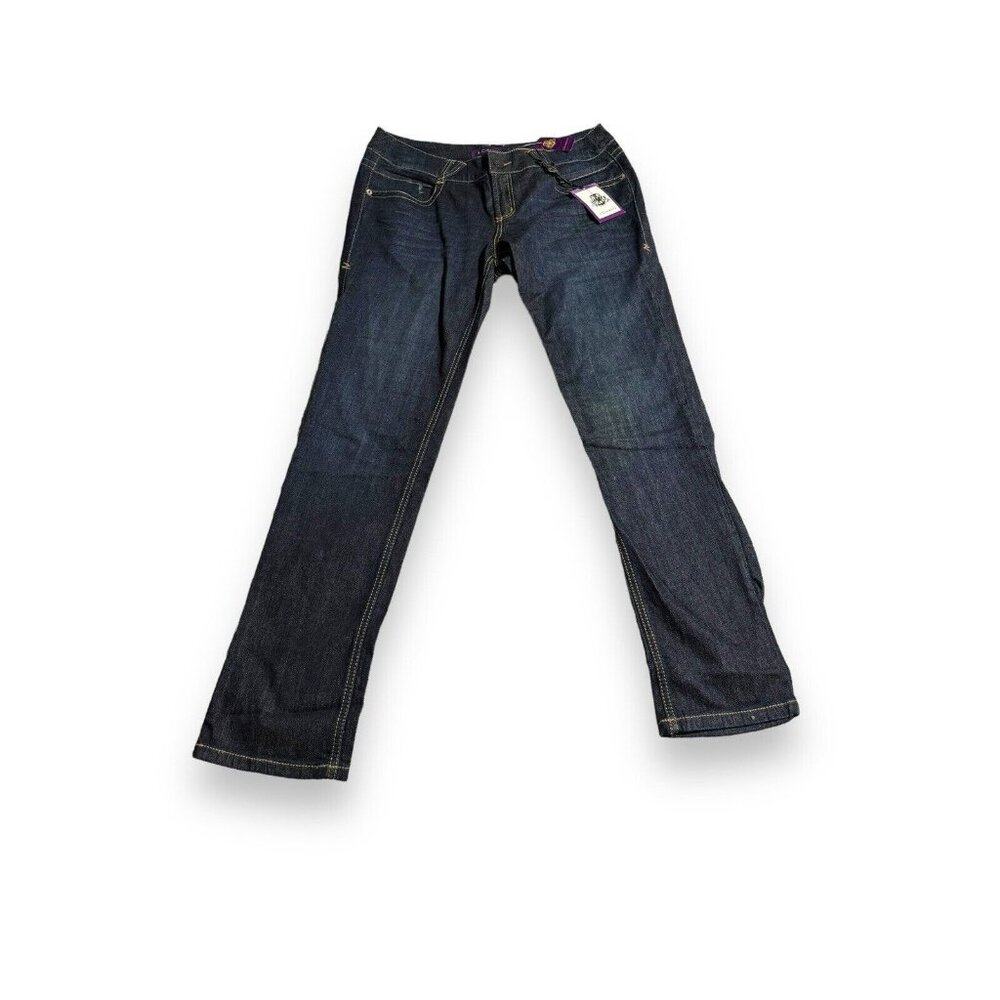 Z Cavaricci Isabella Skinny Jeans Womens 18 Dark Wash Stretch Denim New
